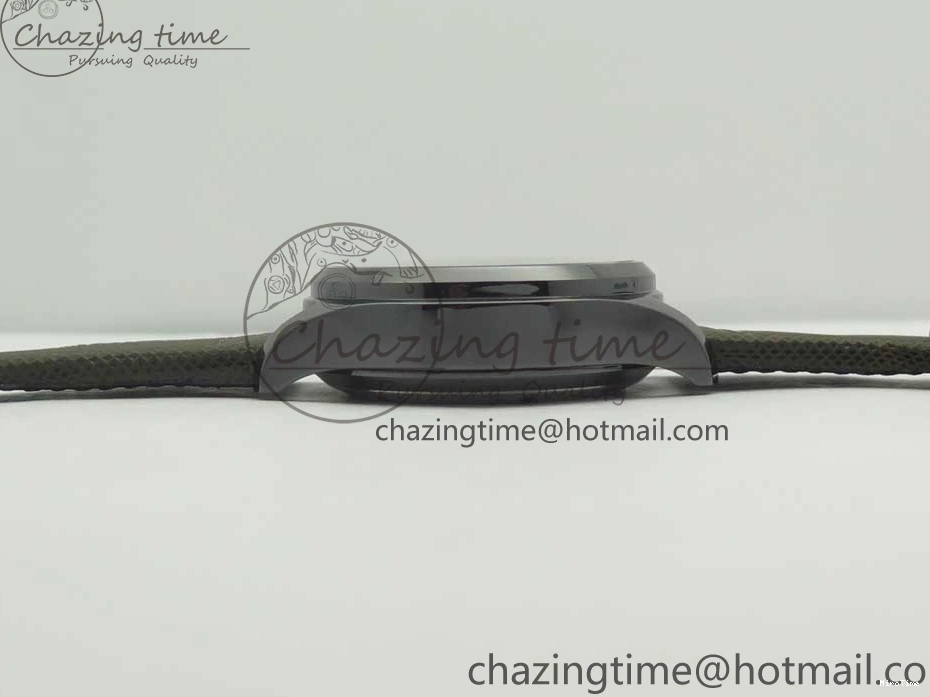 MIROTIME 0821 Classic PILOT IW389001 ZF 1:1 Best Edition Ceramic Case Green Dial on Green Nylon Strap A7750 (Function Same As Genuine) 7160